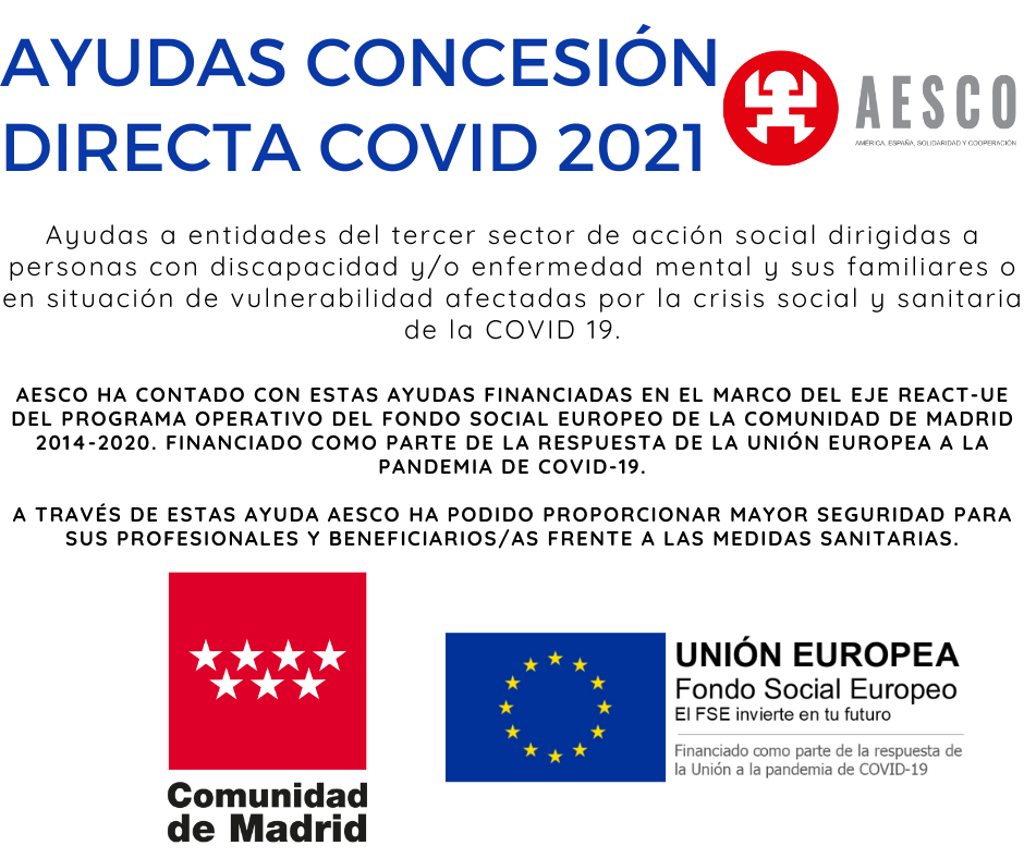 AYUDAS CONCESIÓN DIRECTA COVID 2021